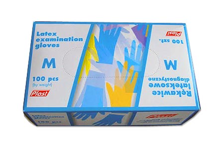 latex rękawice